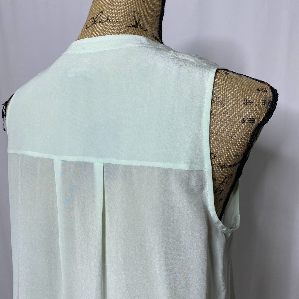 Eileen Fisher Mint Silk Blouse - Picture 6 of 10